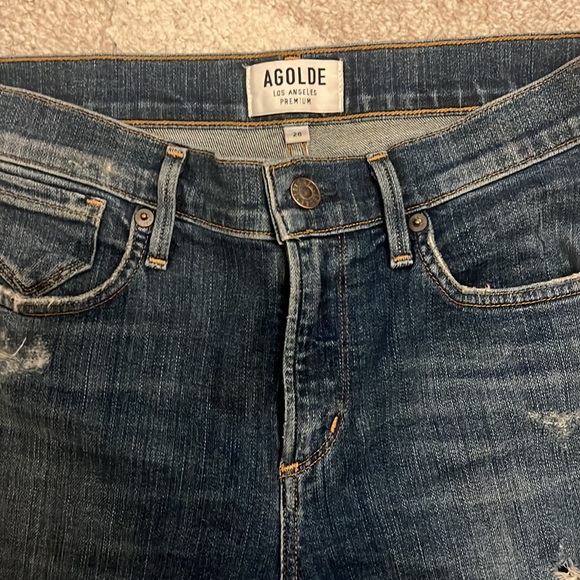 Agolde Distressed Ripped Jeans - Picture 3 of 6